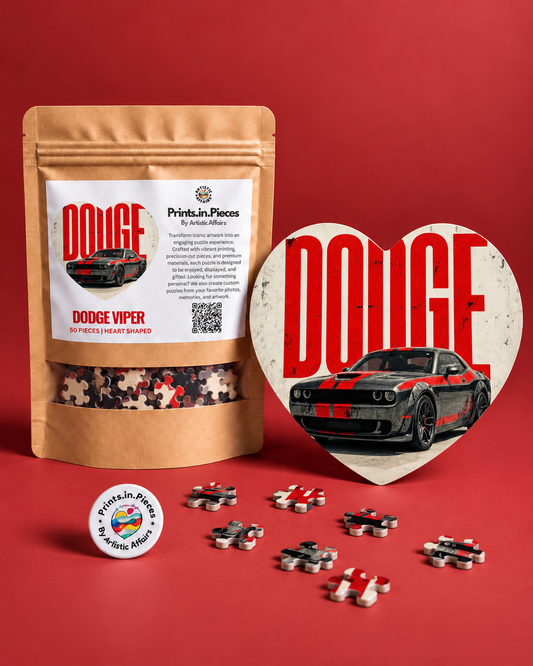 Dodge challenger Heart-Shaped Puzzle