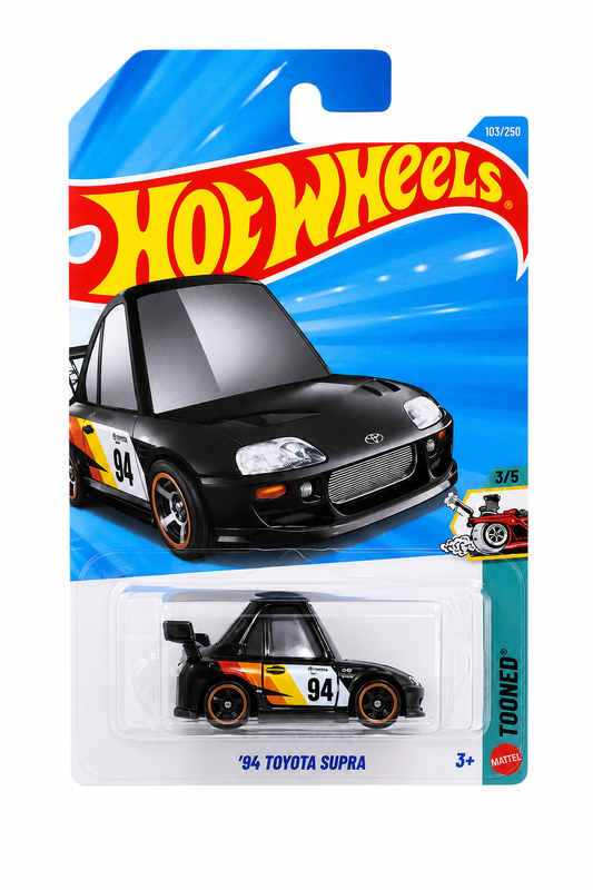 Hot Wheels ’94 Toyota Supra 1:64 Die-Cast Car (Tooned)