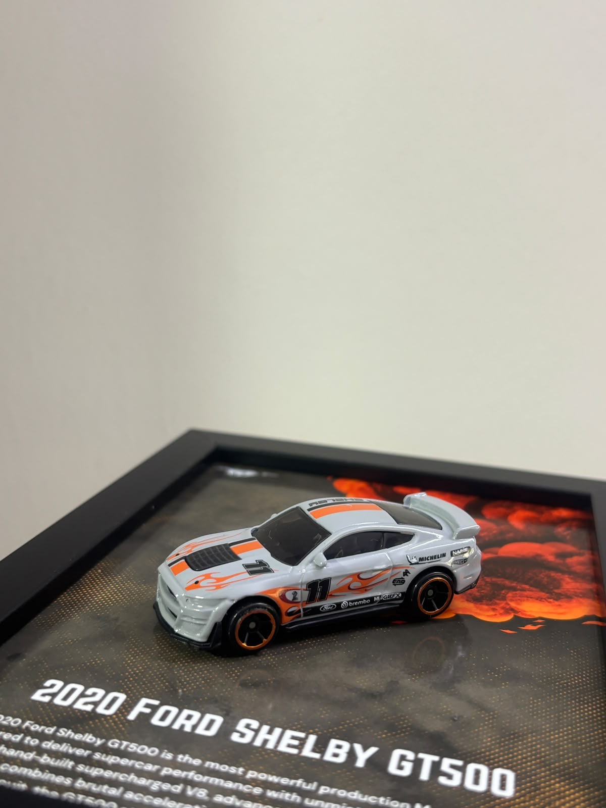 2020 Ford Shelby GT500 car frame for wall or desk, view 4
