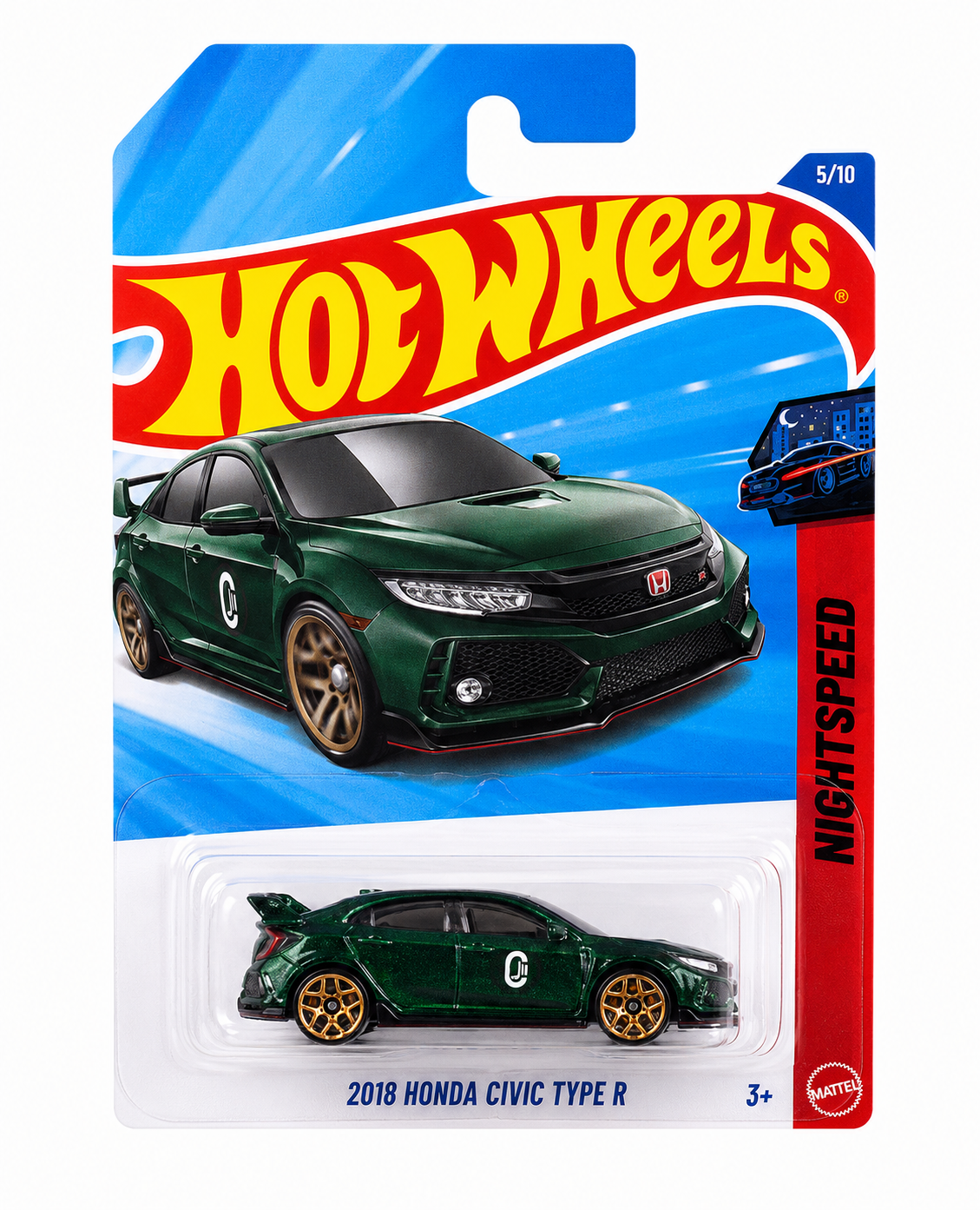 Hot Wheels 2016 Honda Civic Type R 1:64 Die-Cast Car