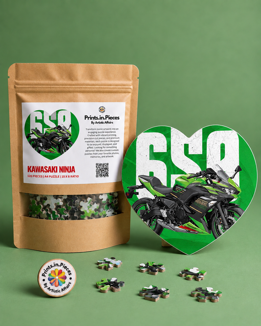 Kawasaki Ninja 650 Heart Shaped Puzzle