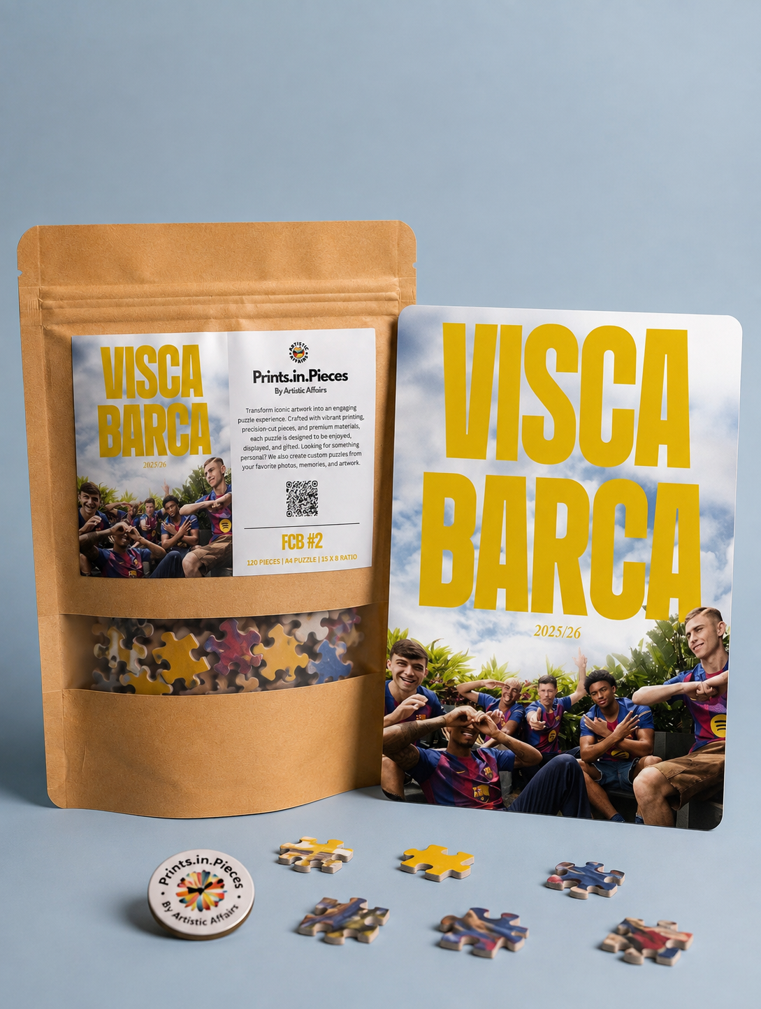 FC Barcelona “Visca Barca” 2025/26 Puzzle – 120 Piece Puzzle