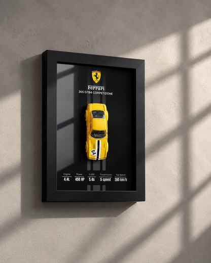 Ferrari 365 GTB/4 Competizione 3D car frame by Artistic Affairs, photo 2 of 4