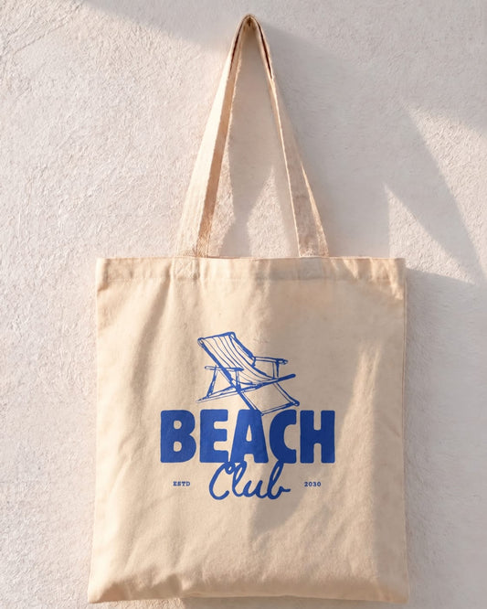 Beach Club Estd 2030 Tote Bag