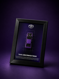 Toyota AE86 Sprinter Trueno 3D Car Frame Detachable Hot Wheels Diecast