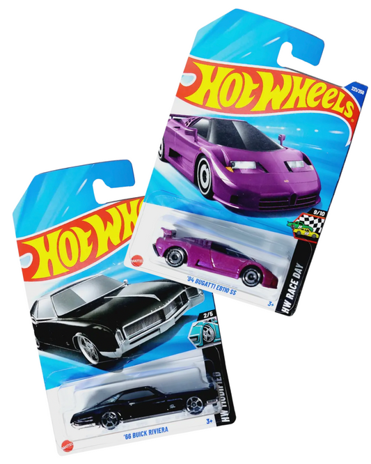 Hotwheels Combo : 94 Bugatti EB110 SS + 66 Buick Riviera