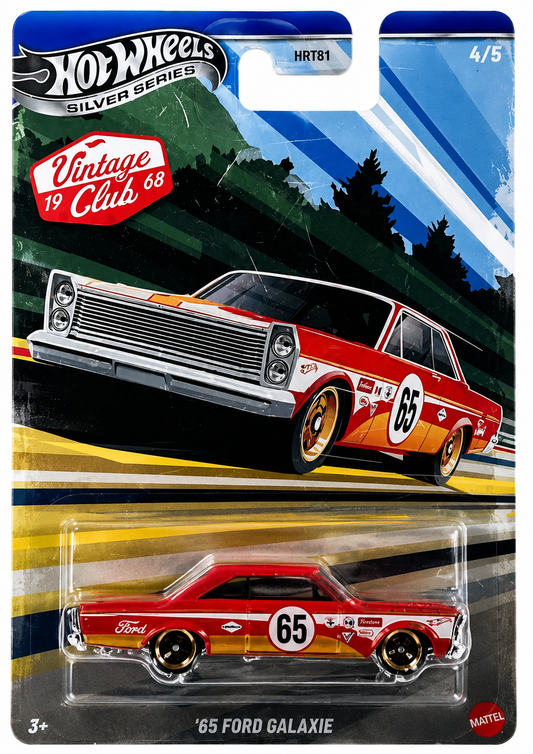 HOT WHEELS 1965 FORD GALAXIE VINTAGE CLUB SILVER SERIES 2026
