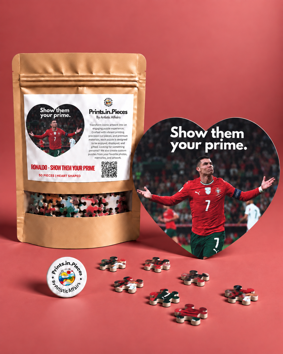 Ronaldo Show them Your Prime Heart-Shaped Puzzle