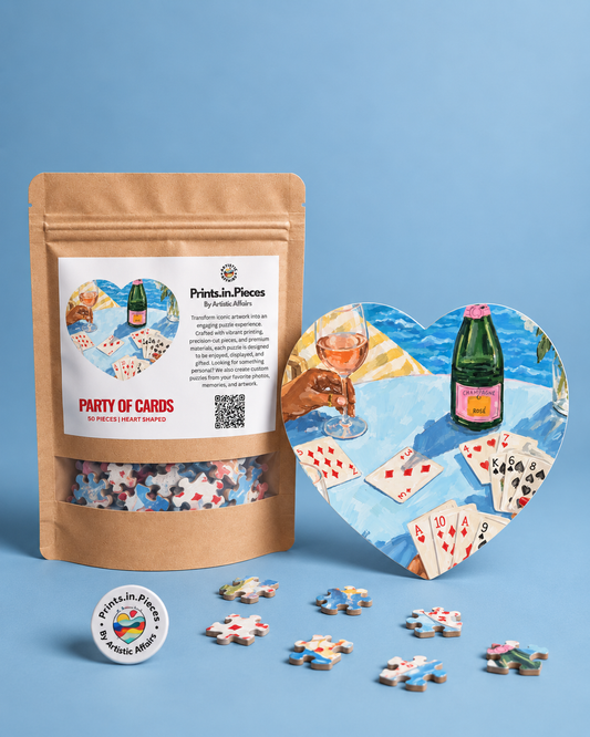 Party of Cards Heart-Shaped Puzzle