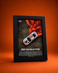 2020 Ford Shelby GT500 Orange Smoke 3D Hot Wheels car frame, main view