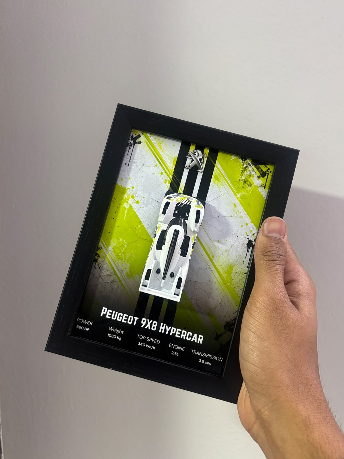 Peugeot 9X8 Hypercar 3D Car Frame