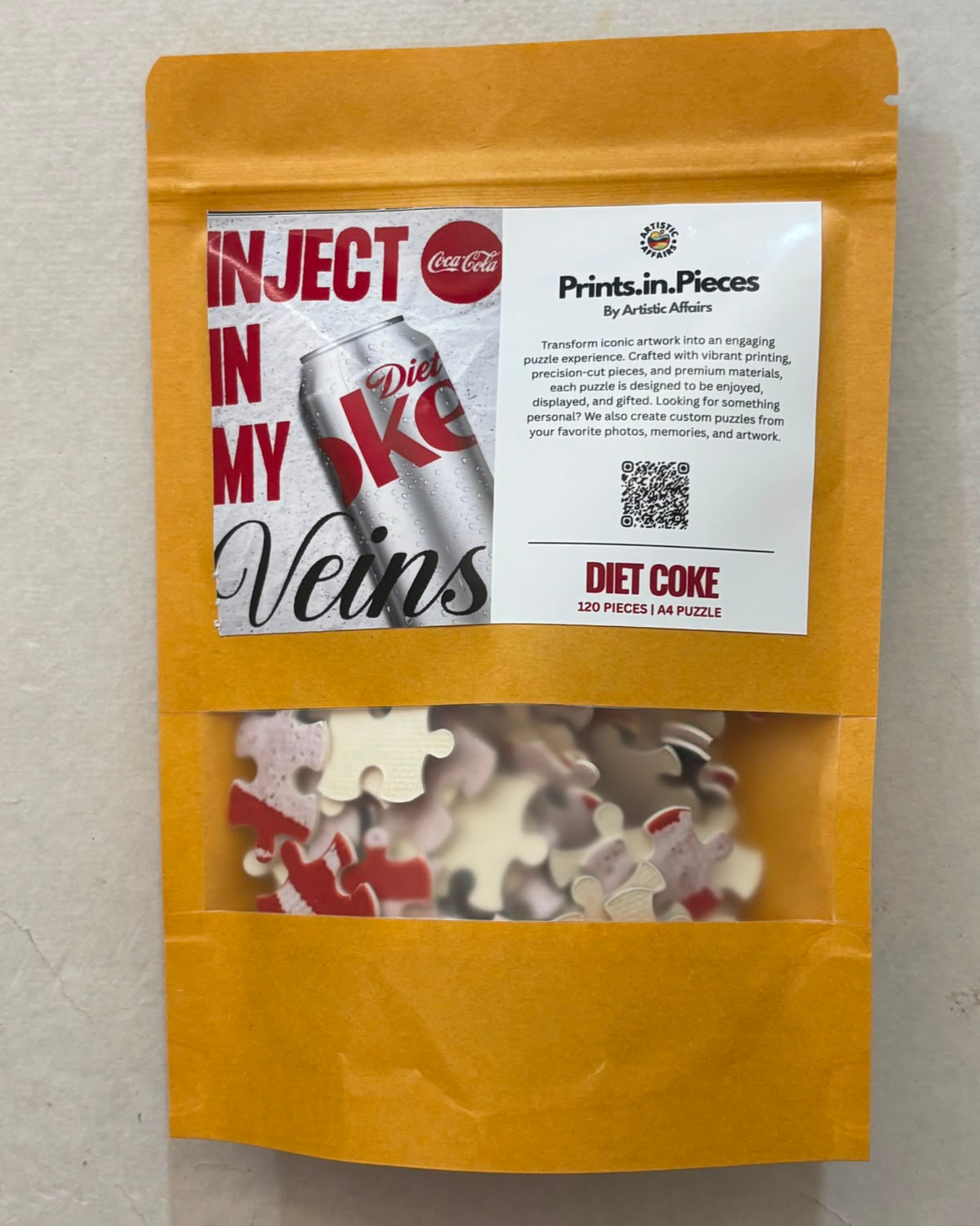 Diet Coke Puzzle — 120 Piece A4 Pop Art Jigsaw