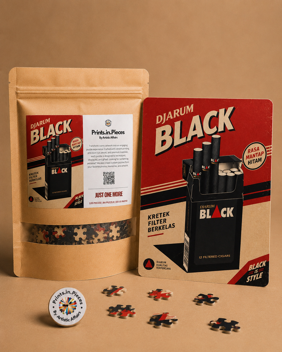 Djarum Black Vintage Ad Puzzle