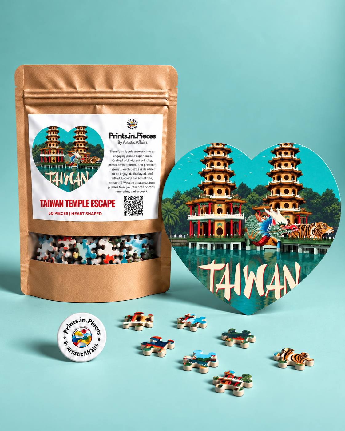 Taiwan Temple Escape Heart-Shaped Puzzle