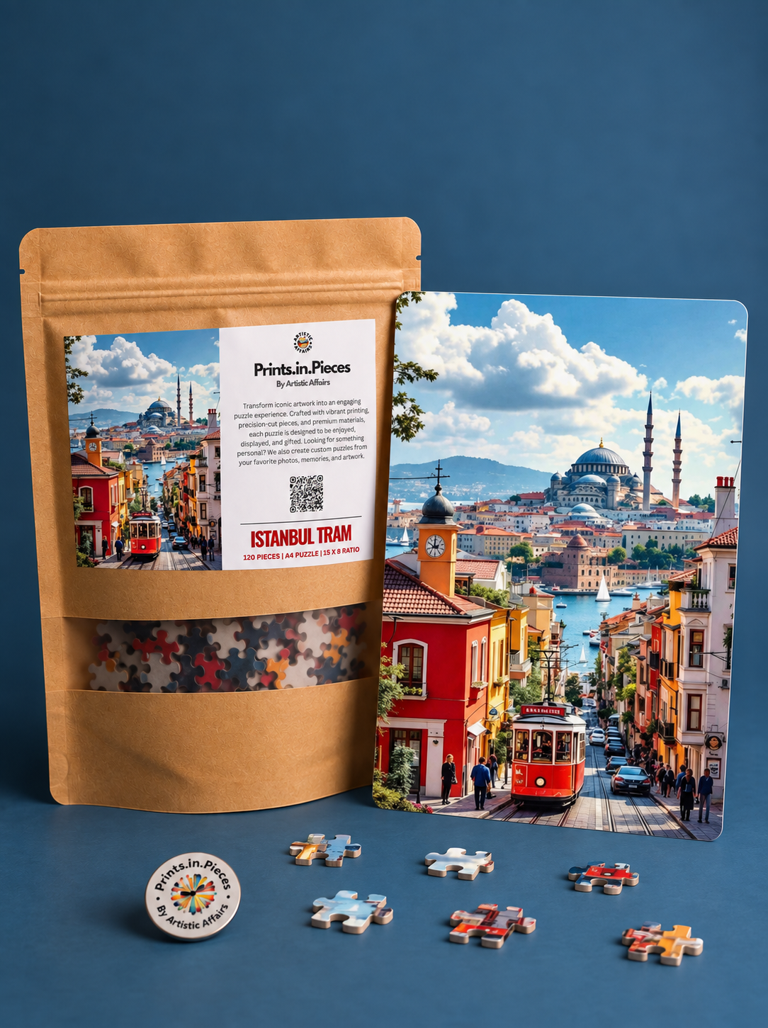 Istanbul Tram Puzzle – 120 Piece Travel Cityscape Puzzle