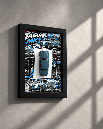 Jaguar MK1 Manga 3D Car Frame(Manga Edition)