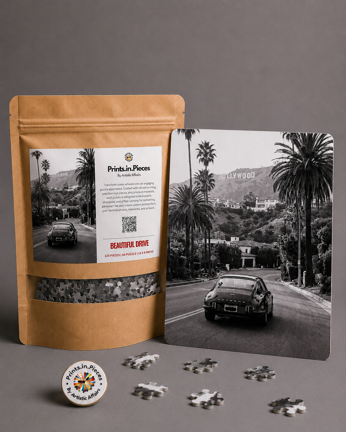 Beautiful Drive Hollywood Classic Car Puzzle