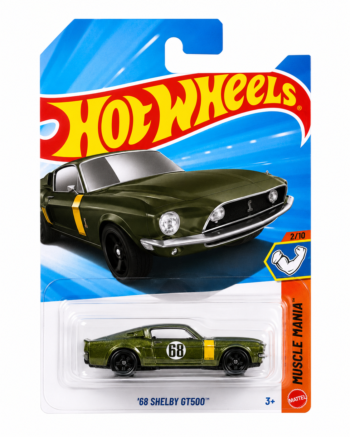 Hot Wheels ’68 Shelby GT500 1:64 Die-Cast Car
