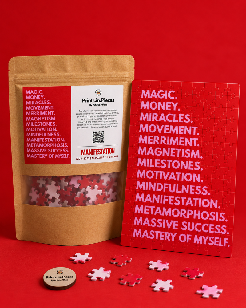 Manifestation Puzzle | 120 Piece A4 Word Art Jigsaw