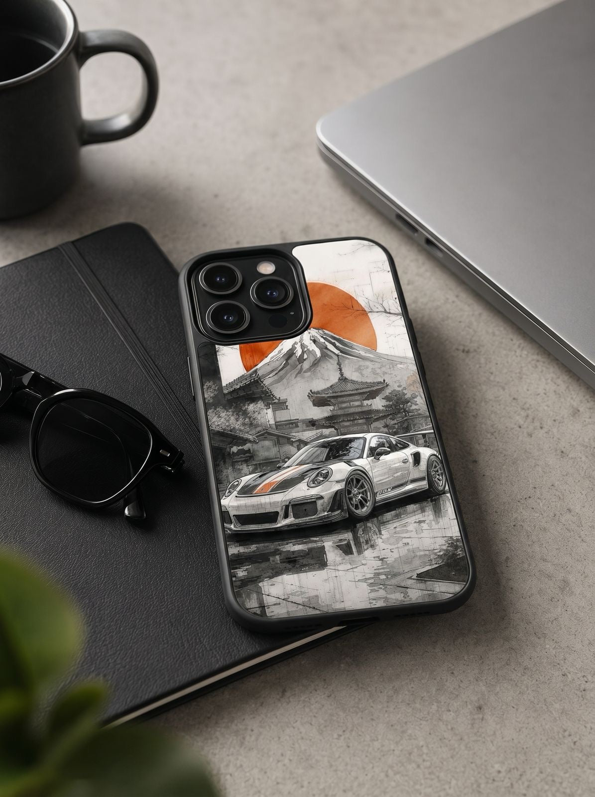 Porsche 911 GT3 RS Japanese Art Phone Case