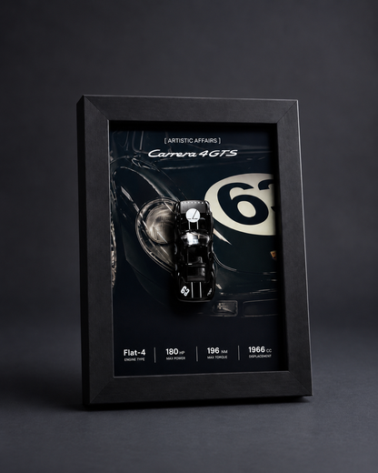 Limited Edition Porsche Carrera GTS #63 3D car frame by Artistic Affairs, photo 5 of 7