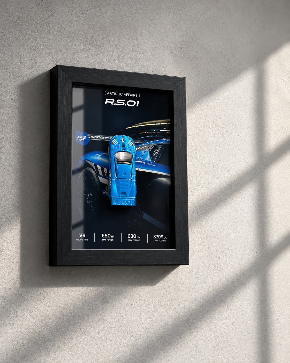 Limited Edition Renault R.S. 01 3D car frame by Artistic Affairs, photo 6 of 7