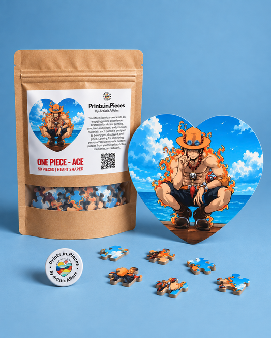 One Piece - Ace Heart-Shaped Puzzle