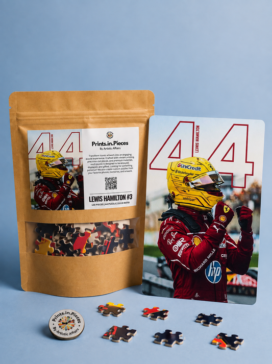 Lewis Hamilton Ferrari F1 Puzzle #3 — 120 Piece 44 Celebration Art