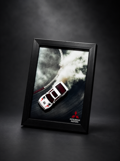 Mitsubishi Rally Car 3D Car Frame Detachable Hot Wheels Diecast