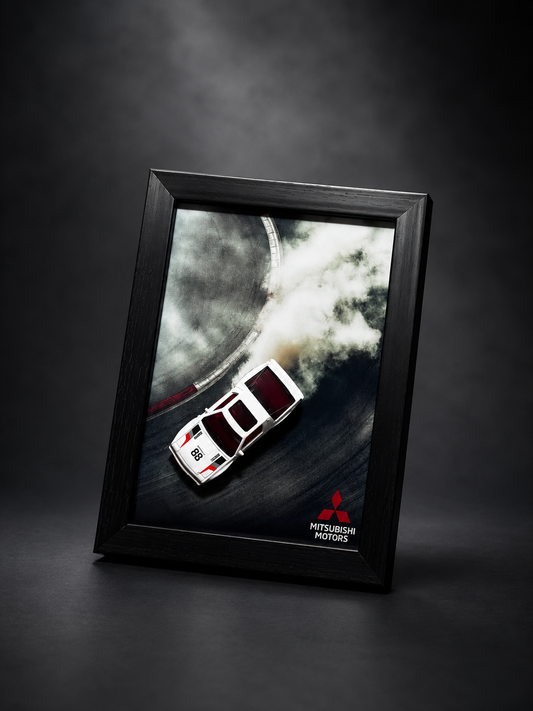 Mitsubishi Rally Car 3D Car Frame Detachable Hot Wheels Diecast