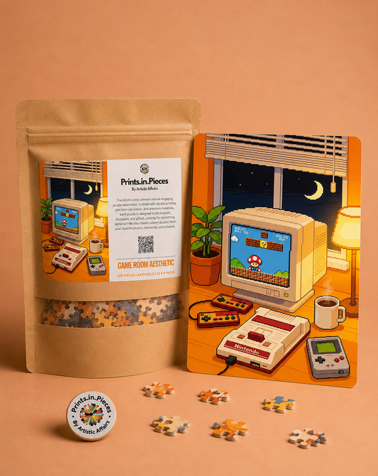 Game Room Aesthetic Retro Console Puzzle