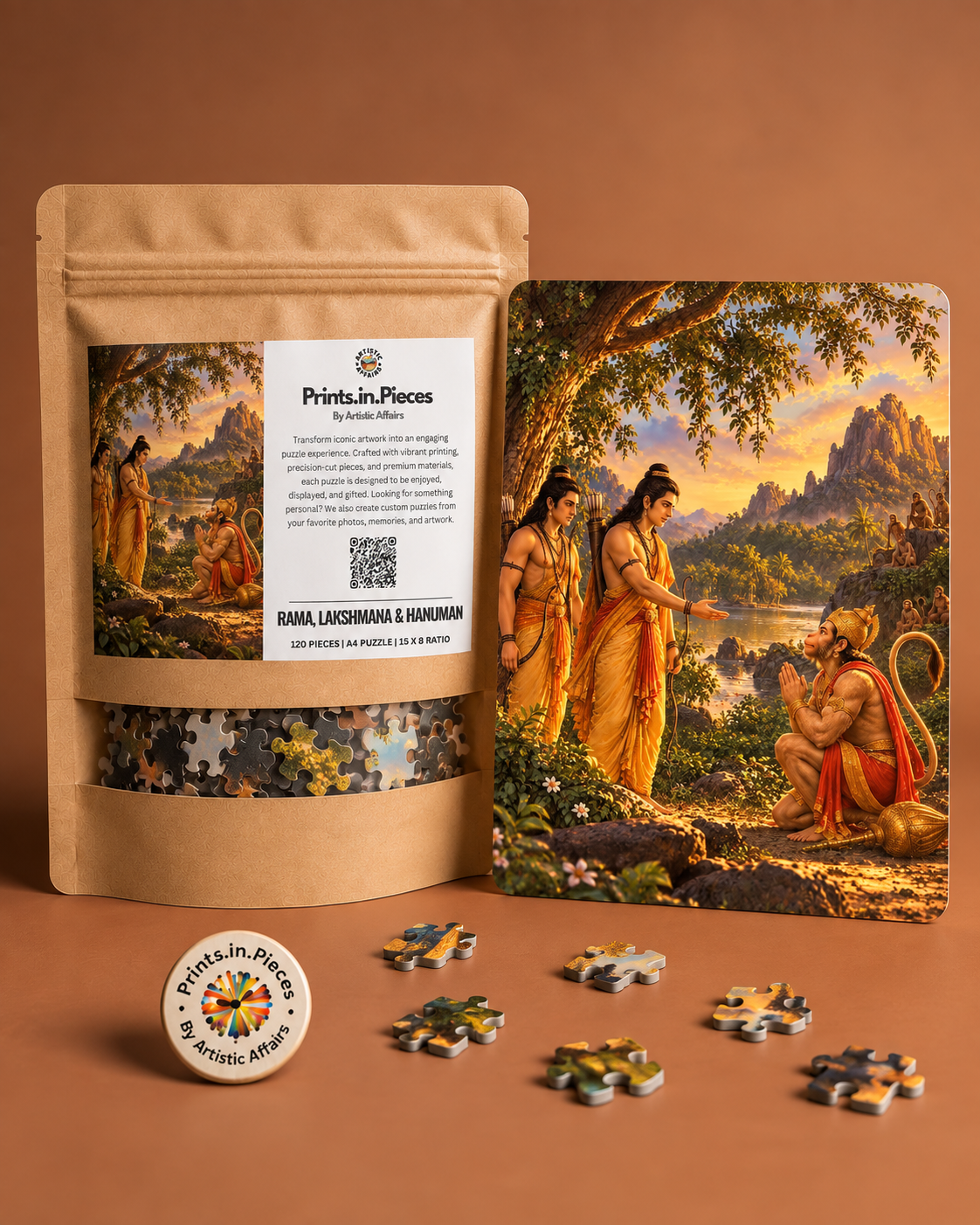 Rama, Lakshmana & Hanuman Jigsaw Puzzle