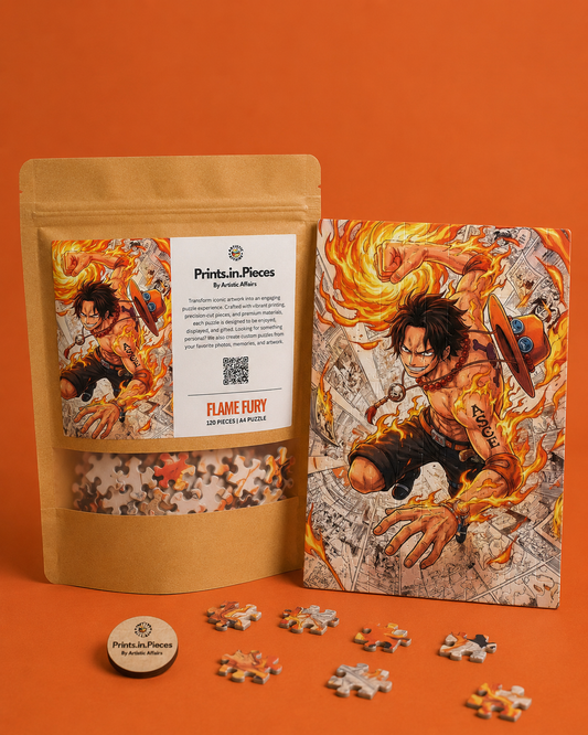 One Piece Puzzle | 120 Piece A4 Fire Fist Anime Jigsaw