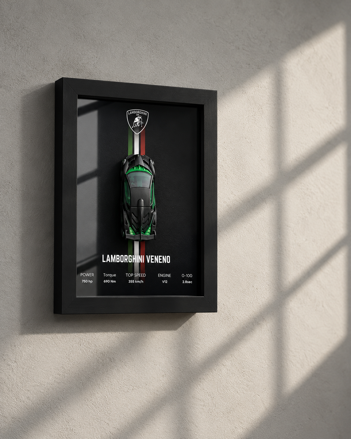 Lamborghini Veneno 3D Car Frame