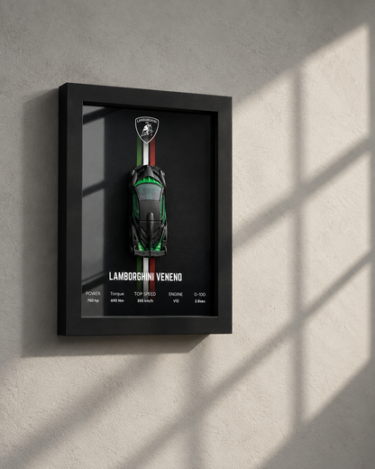 Lamborghini Veneno 3D Car Frame
