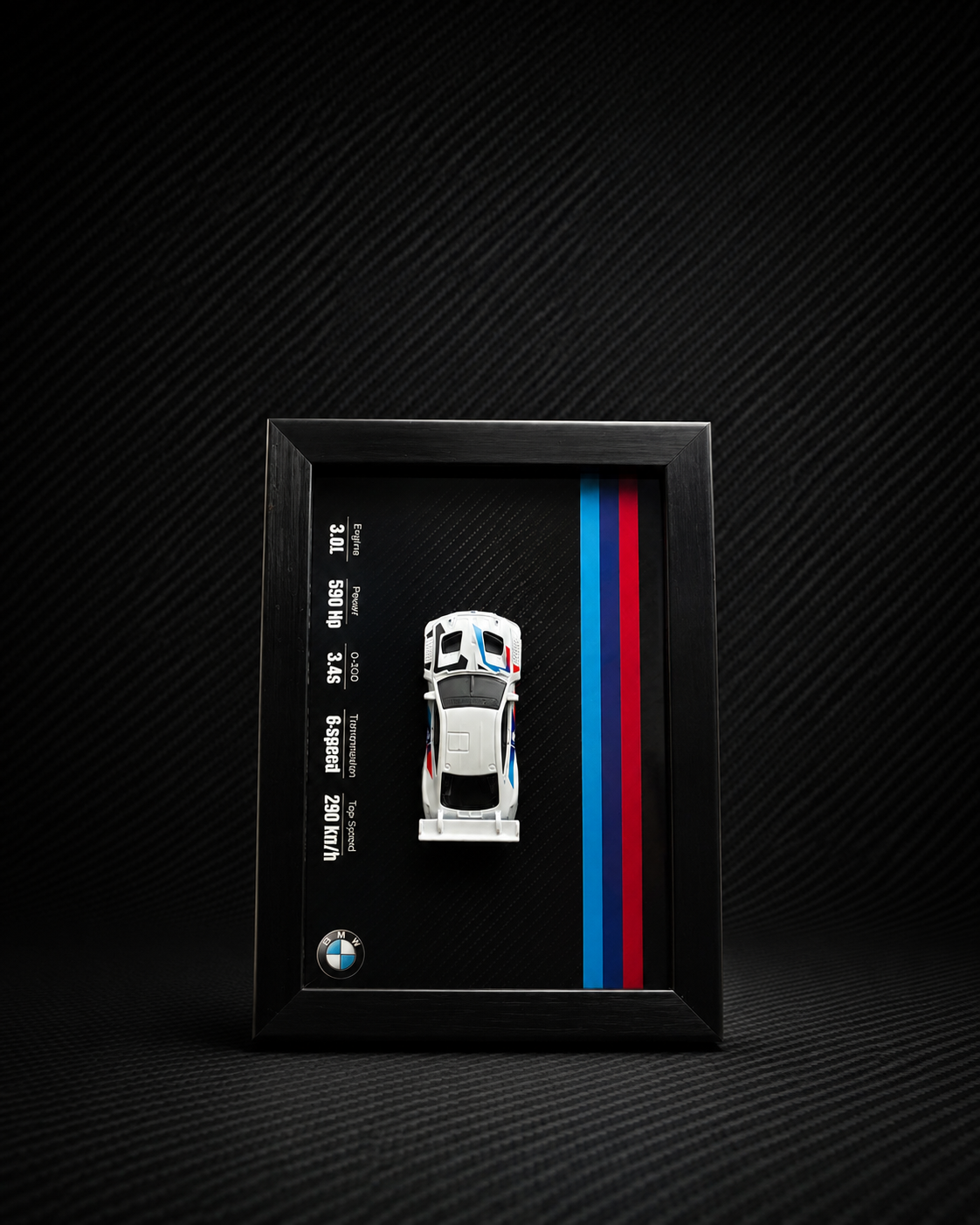 BMW 3D Car Frame Detachable Hot Wheels Diecast Wall Art