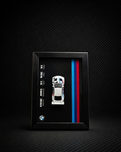 BMW 3D Car Frame Detachable Hot Wheels Diecast Wall Art