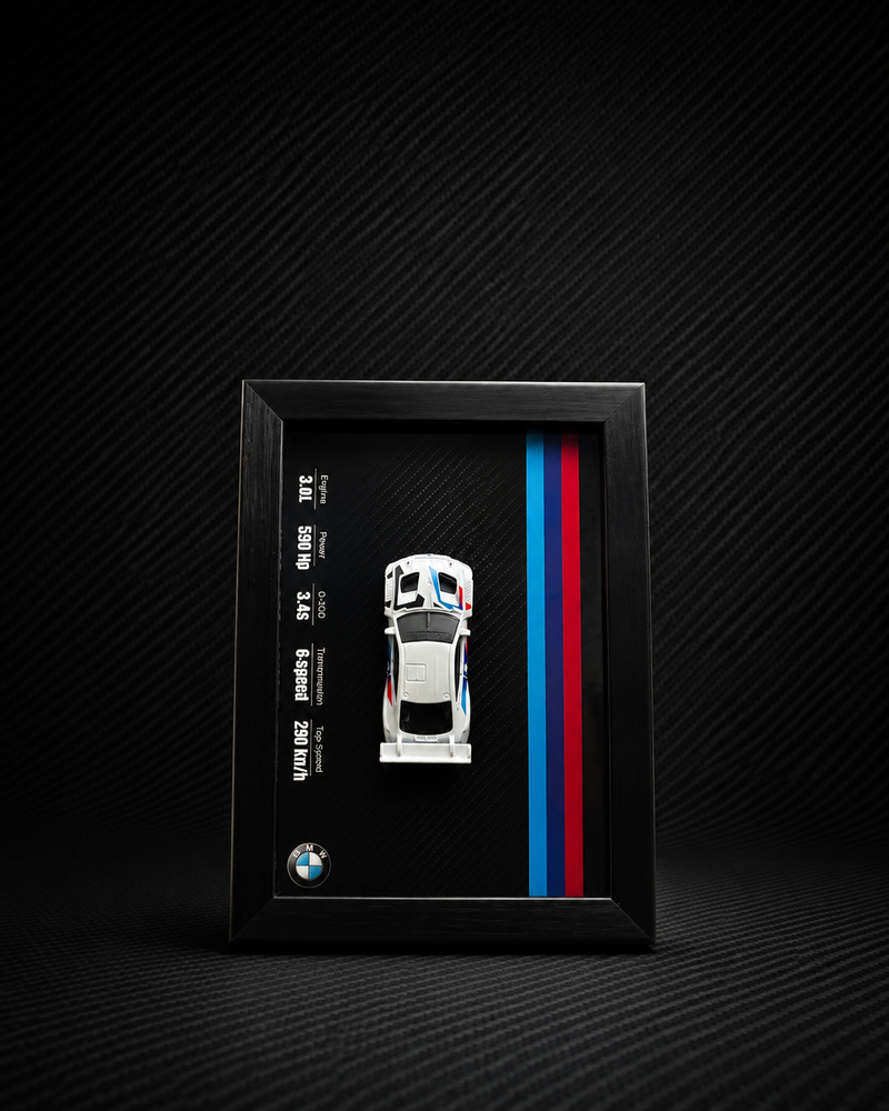 BMW 3D Car Frame Detachable Hot Wheels Diecast Wall Art