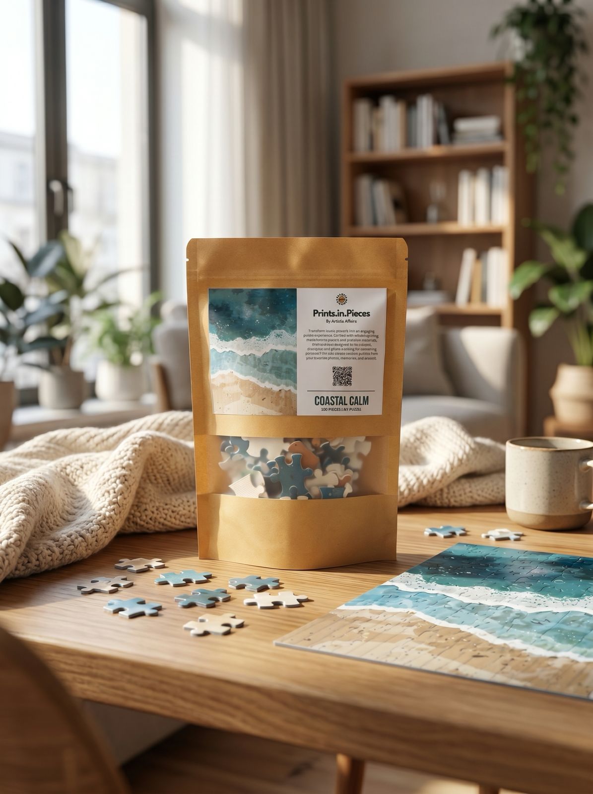 Coastal Calm Puzzle | Prints.in.Pieces | A4 120 Piece Jigsaw