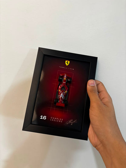 Charles Leclerc Ferrari F1 3D Car Frame Detachable Hot Wheels Diecast