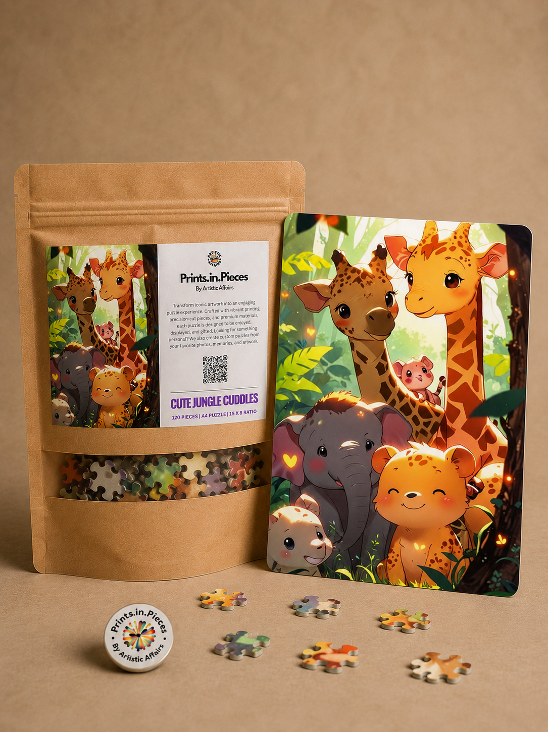 Cute Jungle Cuddles Puzzle