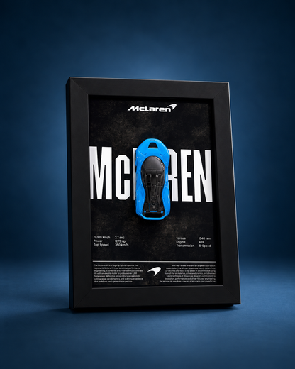 McLaren W1 Blue 3D Car Frame