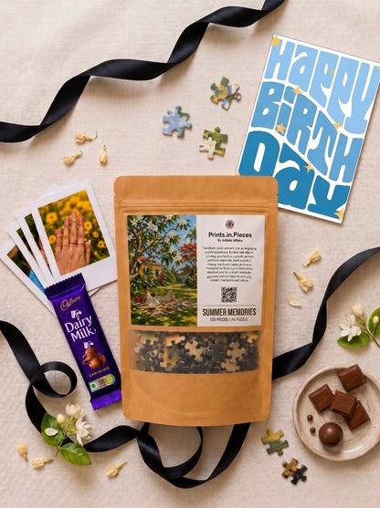 Summer Garden Picnic Birthday Puzzle Hamper