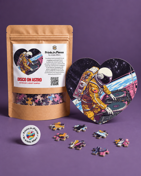 Disco on Astro Heart-Shaped Puzzle