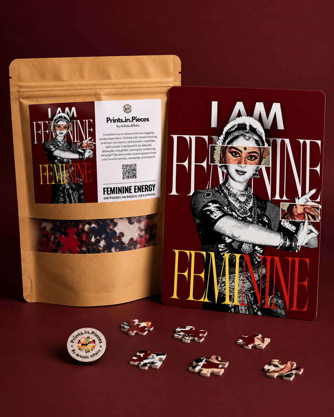 Feminine Energy jigsaw puzzle – classical dancer under I AM FEMININE type