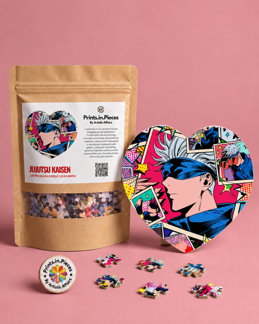 Jujutsu Kaisen Gojo Satoru Heart Shaped Puzzle