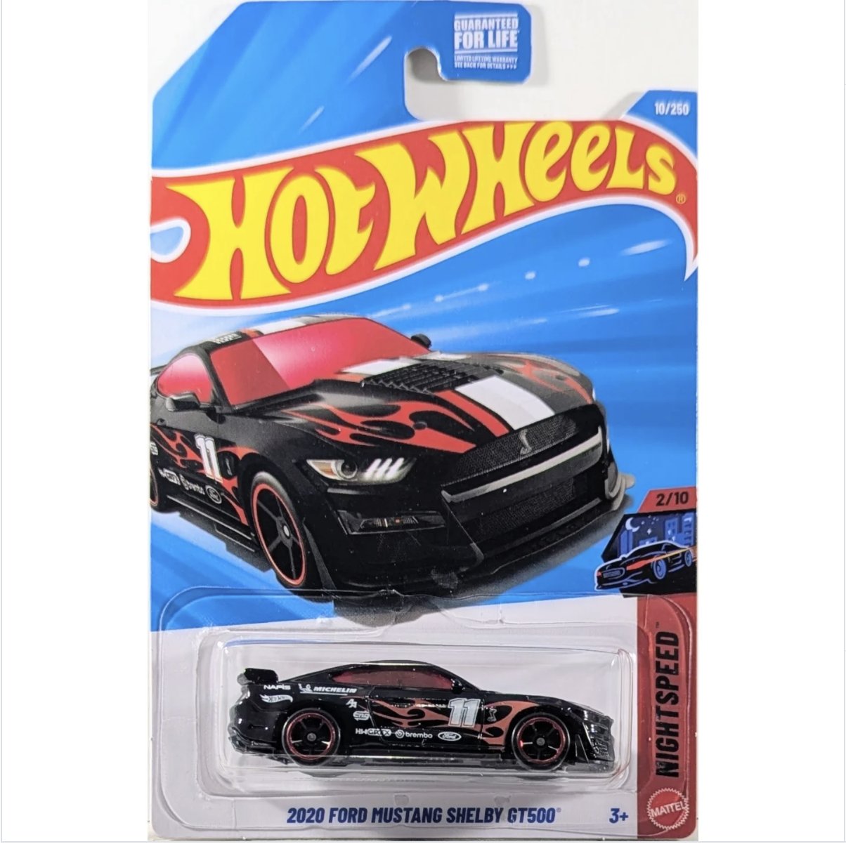 Hot Wheels Ford Mustang Shelby GT500 (Black/Flames)