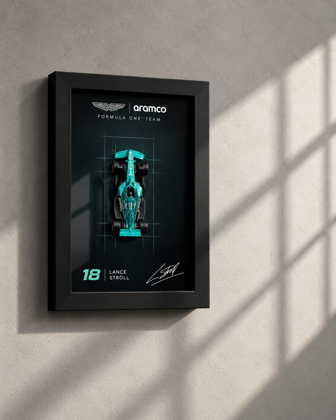 Lance Stroll Aston Martin F1 3D car frame by Artistic Affairs, photo 2 of 4
