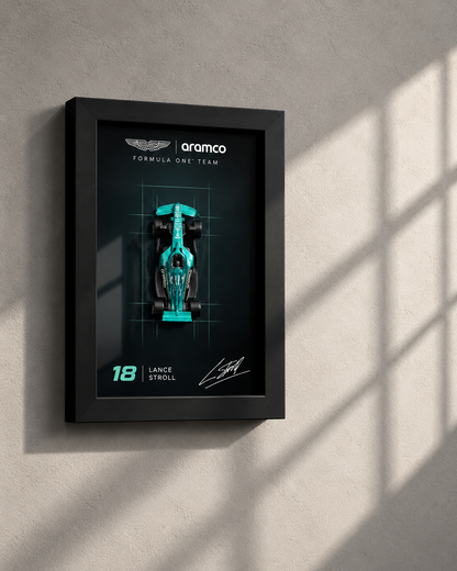 Lance Stroll Aston Martin F1 3D car frame by Artistic Affairs, photo 2 of 4