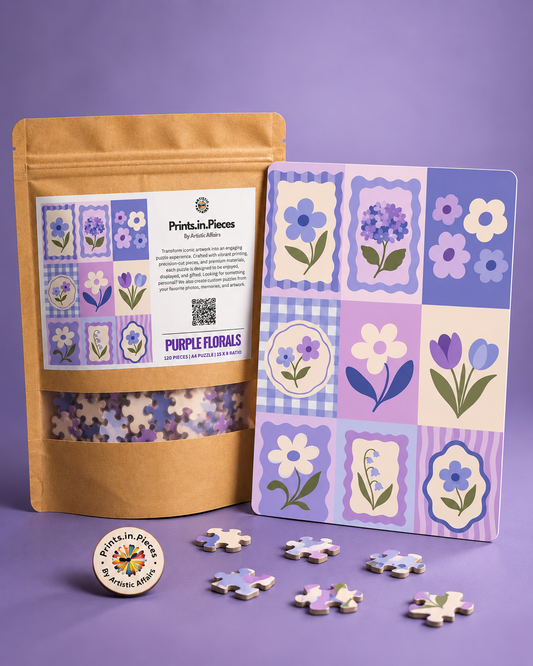 Purple Florals Jigsaw Puzzle